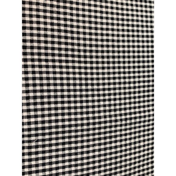 Black & White Gingham Cotton Fabric 18" x 22" Sewing Quilting - Picture 1 of 3